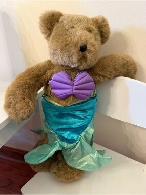 Y2K Build A Bear Plush Teddy Bear in Ariel Costume